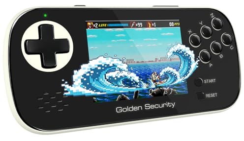 Consola de Juegos portátil para niños, 156 Juegos de 16 bits incorporados, Pantalla a Todo Color de 3,5 Pulgadas, Mini acrade Machine con diseño Retro con batería Recargable (Blanco)