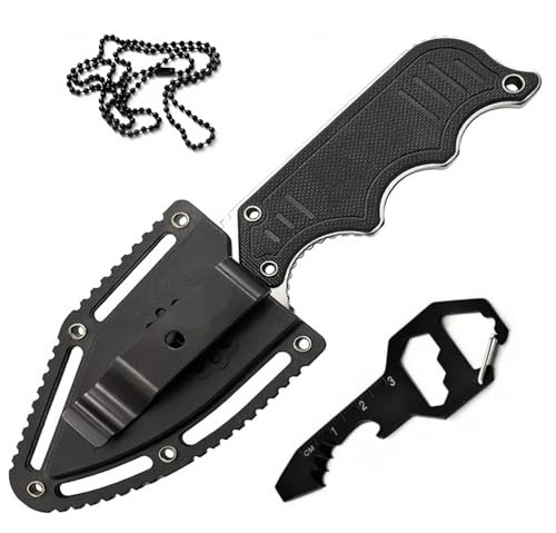 Stainless Steel Keychain, 2-in-1 Multi-Function Pocket Knifes Camping Tool Portable Keyring, Box Cutters Equipped with a Screwdriver,Gifts for Men