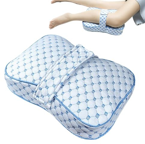 Almohada de Cadera para Dormir de Lado - Cojín para Dormir de Lado con Correa - Cojín Entre Rodillas | Para Espalda Articulaciones Columna Vertebral Alineacion Recuperacion Embarazo Viaje Lumbar Cama