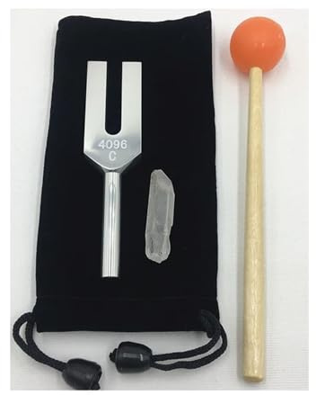 stämgaffel aluminiumlegering stämgaffel högfrekvens kristallgafflar yoga meditation musikal slagverksinstrument (stil D)