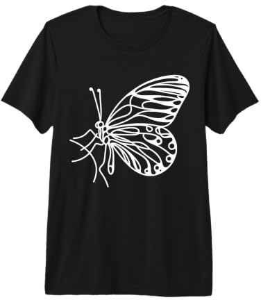 Butterfly Line Art Entomologist Premium T-Shirt