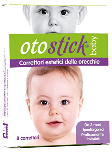 Otostick Bébé Correcteurs esthétiques pour oreilles décollées, contient 8 correcteurs + 1 bonnet. À partir de 3 mois.