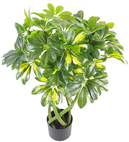 Leaf Design UK Realistic Large Artificial Foliage Plant with Pot, Gold Bonsai