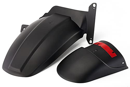 Modeer Protezione Parafango Anteriore e Posteriore per Motocicletta NC700 NC750 S/X 2012-2025, Plastica ABS, Nero