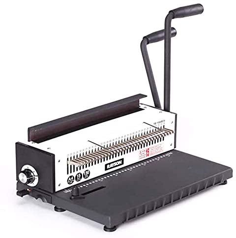 Bürozubehör, A4-Papier-Doppelring-Eisenring-Bindemaschine – 34-Loch-Schreibtischkalender-Stanzmaschine aus Ganzstahlmesser, geeignet für Schule, Büro, Grafikgeschäft, Vierkantloch