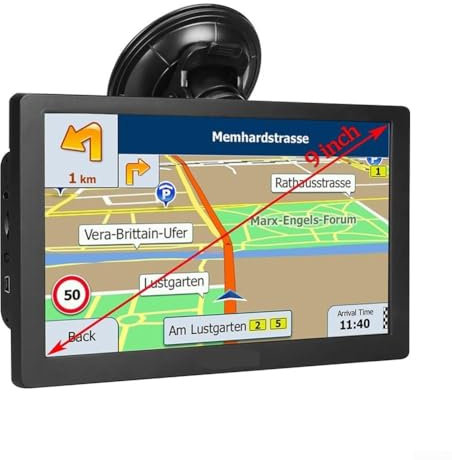 22,9 cm (9 Zoll) GPS-Navigator, Auto, Navi, Auto, 22,9 cm, LKW, kommerzielle Fahrer, 2025 für Europa, UK-Karten (in Europa)