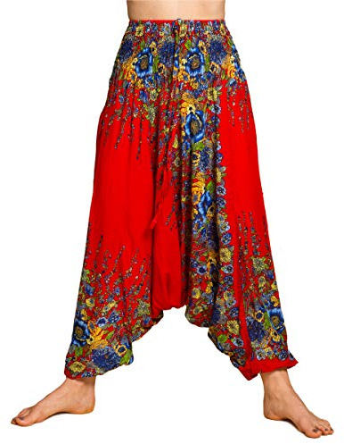PANASIAM Aladin Pants Flower Red, L