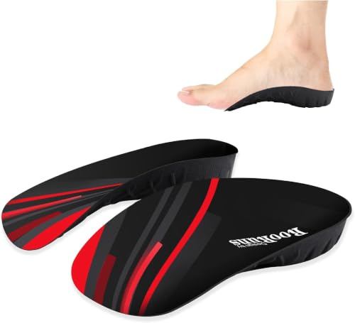 330+ lbs plantar fasciit 3/4 längd innersulor, högt fotvalvstöd ortopediska inlägg för kvinnor och män, platta fötter, överpronation, smärtlindring för promenader, stående löpning, starkt stöd L