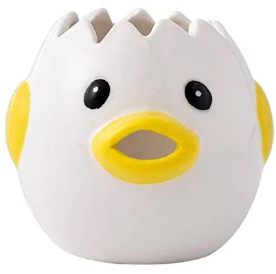 Separatore per Uova, Filtro Tuorlo D'Uovo, Separatore di Uova di Cartone Animato,Pulcino Bianco per Tuorlo D'uovo, Gadget da Cucina Proteine Dello Strumento di Cottura