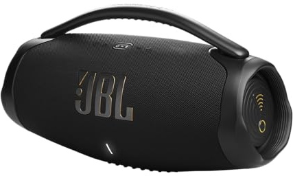 Bocina JBL BOOMBOX 3 Wi-Fi Bluetooth, equipada con función de corrección automática de calidad de sonido/IP67 a prueba de polvo y agua/3 vías 5 altavoces, negro JBLBB3WIFIBLKJN Bocina JBL BOOMBOX 3