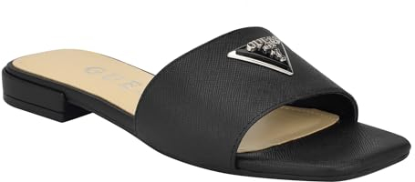 GUESS Damen Tamsea Flache Sandale, schwarz 001, 37 EU