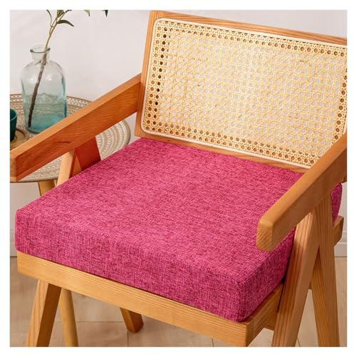 Cuscino per Sedia in Memory Foam, Rimovibile, Spessore 5/8 cm, 40/45/50 cm, Cuscino di lusso, Antiscivolo, per Sedie da Pranzo, Ufficio, Cucina,Cuscini da Terra(C,50X50X8cm)