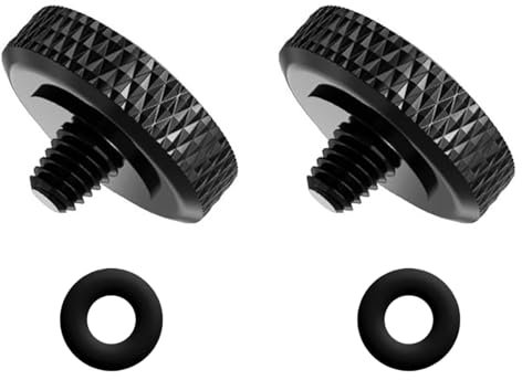 Lot de 2 Bouton Déclencheur,Déclencheur D'appareil Photo en Métal Bouton de Déclencheur Compatible en Cuivre Pur,Pression Ergonomique,pour Différents Modèles D'appareils Photo - Noir