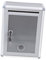 Angoily Box Box Suggestion Box Post Boxes outside Mailboxes Standing Mailbox Office Mailbox Outdoor Wall Mailbox Doorbell Packaging for Small Business Mailbox Slot Silver Aluminum Alloy