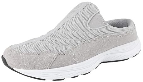TIESTRA Men’s Wide Fit Slip‑On Mules Indoor Outdoor Casual Slippers Lightweight Breathable Loafers & House Shoes for Garden & Home – UK 8‑13