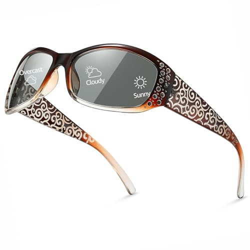 Myiaur Photochromic Polarised Sunglasses for Women Anti Glare