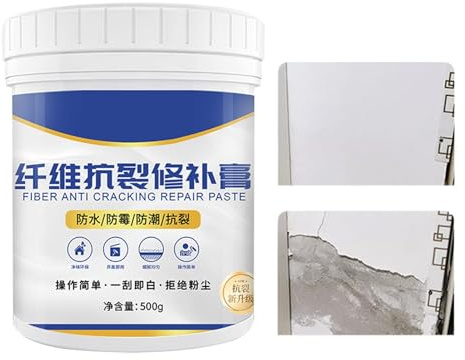 Pasta di riparazione da parete, 500 g, impermeabile, lunga durata, per cartongesso, rivestimento per pareti per interni ed esterni, casa, cucina, carta da parati, cemento, soffitto, rivestimento