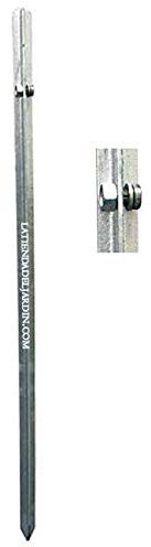 Suinga Pica Toma DE Tierra de 1 Metro. Poste Resistente de Hierro galvanizado en ángulo en Forma de ``T´´