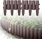 LARS360 5,6m Kunststoff Holzoptik Rasenkante Beeteinfassung Mähkante Garden Border Wetterfest Gartenpalisade Beetzaun 1 Element (L x H): 28 x 24cm Braun