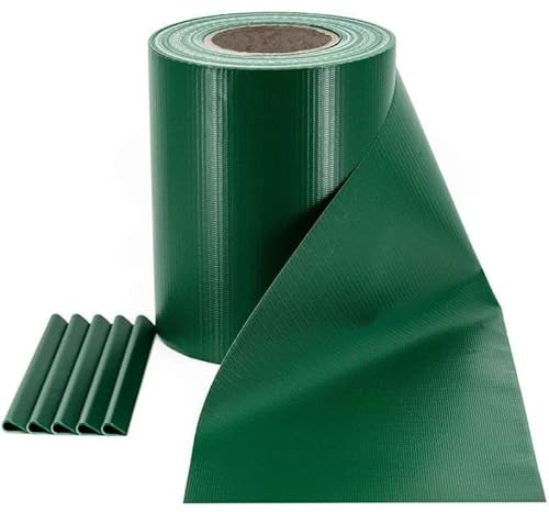 Strisce Schermanti in PVC per Recinzioni a Pannelli - Fasce Frangivista per Cancellate di Giardini, Ringhiere di Balconi, con Clips di Fissaggio - 105 m x 19 cm - Verde