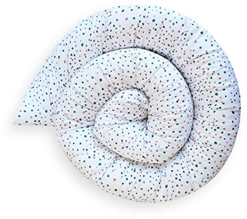 Bebeloo Bettschlange Bettkissen Seitenschläferkissen Nackenrolle Schlafkissen Kuschelschlange Stillkissen Zierkissen Zugluftstopper Body Pillow Baumwolle (Vogelbeere, 250 cm)