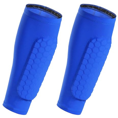 Shin Defender,Football Shin Guards,Breathable Shin Pad Socks,Warm Shin Defenders,Suitable for Football,Basketball,Various Sports,Suitable for Kids,Boys,Teens and Adults(blue)
