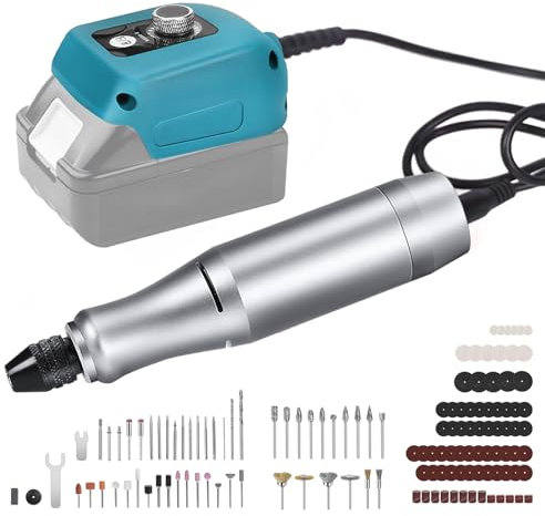 Outil Rotatif Multifonction Sans Fil, Outil Rotatif 21V pour Makita Batterie Ensemble de Outils Multifonctions pour Graver Fraiser Couper Tailler Polir Refendre Dérouiller(Sans Batterie)