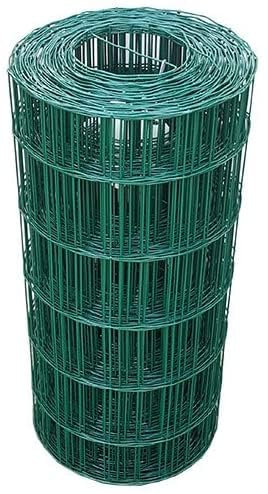Grillage Souple Soudé Vert, 1m x 10m, Maille 100x75mm, Fil 2,05mm