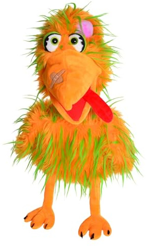 Living Puppets Bernie-Birdie Handpuppe Vogel, 44 cm, Weiche Materialien, ab 3 Jahre