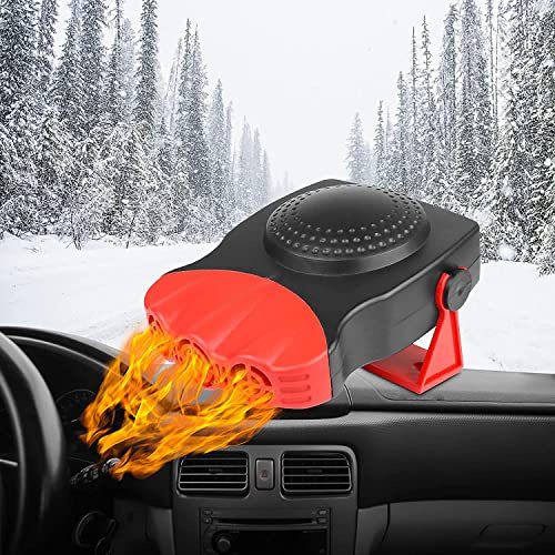 KXYINOS Chauffage de Voiture Portable, radiateur soufflant de Voiture dégivreur à Chauffage Rapide 12 V 150W, Chauffage de Voiture 150 W avec Allume-Cigare adapté aux Tous Les Voiture