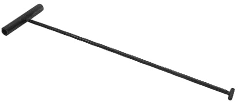 MUCKLILY Gancio a T per Sollevamento Tombini in Acciaio Inox 50 CM Barra Rinforzata Attrezzo per Apertura Coperchi di Scarico Strumento Ergonomico per Manutenzione e Sicurezza
