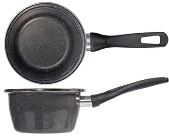 VITRINOR Maculato Casseruola in Ferro Smaltato K2, 14cm, Acciaio, Grigio, 14 cm