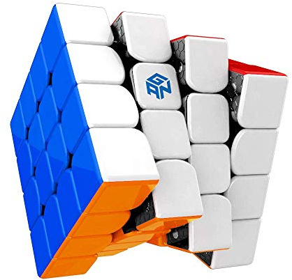 GAN 460 M Speedcube, 4x4 Cubo Master Magnetico 460M Puzzle Giocattolo Rompicapo (Stickerless, Senza Adesivi)