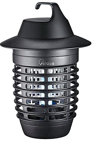 Ardes AR6S03 ZAK 5W Zanzariera Elettrica a Scarica Mosquito Killer con Luce Attinica LED Blu, Gancio Appendibile e Raccogli Insetti, 5 Watt, IP24