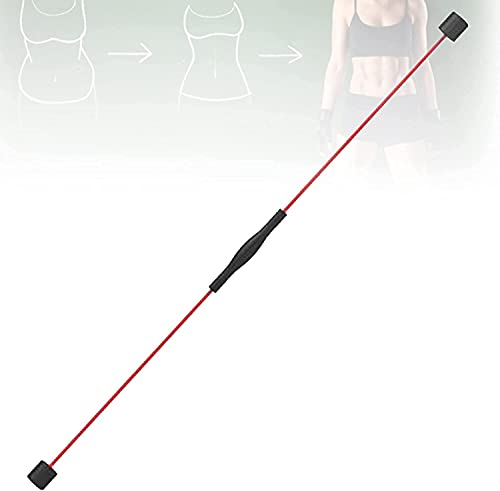 Pilates Stange Tragbares Yoga Stick Sport Schwingstab Erwachsene Swingstick Abnehmbare 160CM Vibrations-Fitnessstange, Körper-Hochfrequenz-Trainingsstange, Gummizug mit Glasfaser für Pilates, Yoga-T