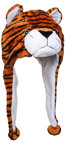 JK Home Funny Plush Animal Hat, Headwear Cartoon Hats, Soft Warm Novelty