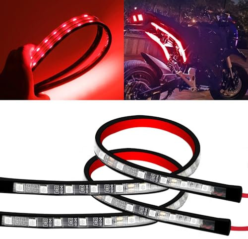 12.6 Inch Waterproof LED Strip Lights Bar Atmosphere Exterior Interior light Car Stuff Lighting Decoration，Pack of 2