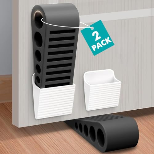 LINKWAY Cuneo Fermaporta per Pavimento,Antiscivolo, Durevoli e Resistenti,Fermaporta Gomma, Ferma Porta per Tutte le Superfici