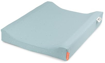 Done by Deer Easy Wipe Confetti Changing Mat Blue - Waterproof Surface - Oeko-TEX® Certified - Cover: 100% Polyester with PU Hidden Zip Filling: 100% PU Foam