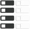 Neoreser 8X Fundas deslizantes para cámara Web, Cubierta Delgada para Ordenadores, PC, Portátiles, Tablets y Móviles, Anti-Hacker(4 Blanco & 4 Negro)