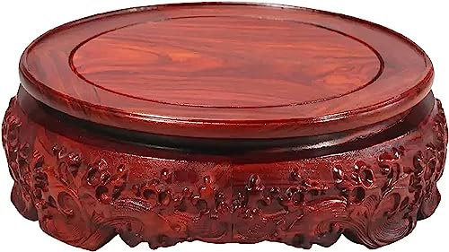 Estante De Almacenamiento De Macetas Vintage De Madera De Secuoya, Soporte De Exhibición De Base Para Jarrón, Pecera, Lámpara De Mesa, Tetera Y Bonsái, Para Decoración Del Hogar, La Oficina Y La Cafe