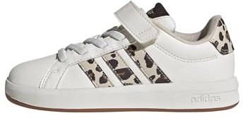 adidas Unisex Kids Grand Court 3.0 Children Shoes, core White/Crystal Linen/Aurora Coffee, 13 UK Child