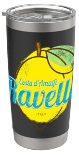 Ravello Costa d'Amalfi Limón Italia Vintage Costa de Amalfi Vaso térmico de acero inoxidable de doble pared