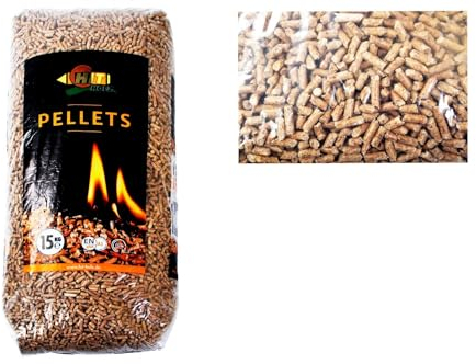Holz-Pellets 15kg Ø6mm ENplus A1DIN Sackware Brennstoff Pelletofen Ofen Heizung