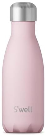 S'well Stainless Steel Water Bottle - 260ml - Pink Topaz - Triple-Layered Vacuum-Insulated Containers Keeps Drinks Cold for 24 Hours and Hot for 12 - with No Condensation - BPA-Free Water Bottle