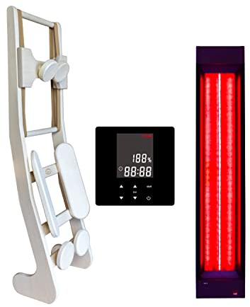 B-Ware InfraROTmed Projecteur infrarouge 500 W + commande + dossier de chaleur profonde Projecteur à spectre complet pour sauna et cabine infrarouge, pour équipement ou bricolage