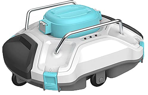 Aspiradora automática para piscinas Limpiador robótico inalámbrico para piscinas con 60-90 minutos de tiempo de trabajo, batería recargable para piscinas sobre/enterradas de hasta 861 pies cuadrados