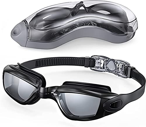 Oxlaw Schwimmbrille, UV-Schutz, beschlagfrei, kein Auslaufen, vollständiger Schutz für Erwachsene, Männer, Frauen, Jugendliche