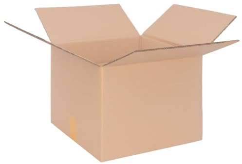 Förpackning vikbara kartonger 395 x 395 x 290 mm brun (yttermått 400 x 400 x 300 mm) variabel höjd vid 100 och 200 mm KK 92 1-vågig fraktkartong DHL-paket DPD GLS Hermes kartonger (25 stycken)