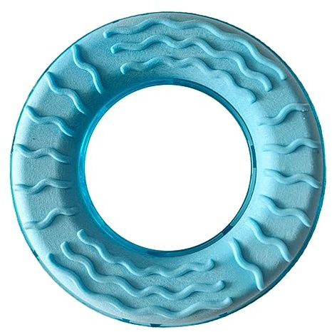 HEMOTON PET Cooling Chew Toy Freezable Dog Teething Toy Water-Filled Ring for Puppies Small Medium Dogs Furniture Protection